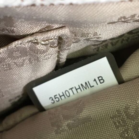 Michael Kors Hamilton Flap Vanilla Monogram Tan Leather Gold Chain Shoulder Bag - Picture 9 of 16